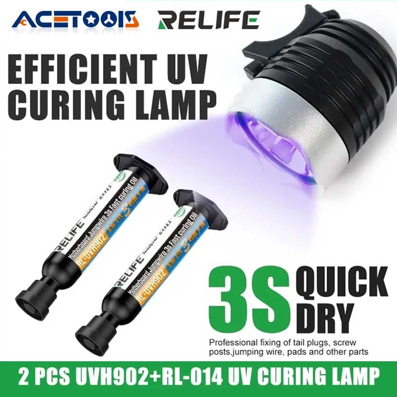 דבק UV פלוס מנורת UV